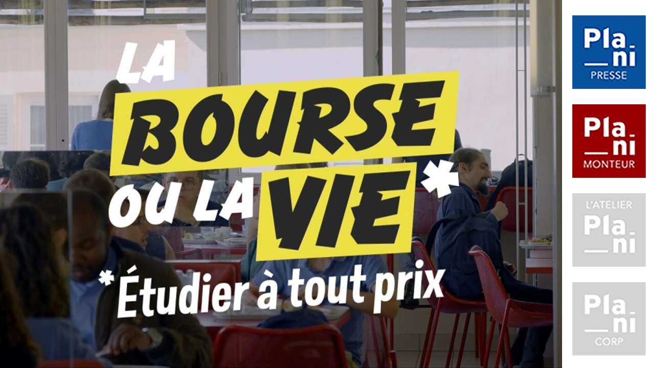 La bourse ou la vie film documentaire de Claire Lajeunie un poignant témoignage des défis d'une jeunesse déterminée à se battre pour ses études. Contribution de Planipresse et Planimonteur