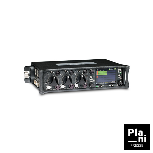 Sound Devices 633 mixette / enregistreur avec 6 entrées et 10 pistes d'enregistrement avec options de mixage disponible chez PLANIPRESSE
