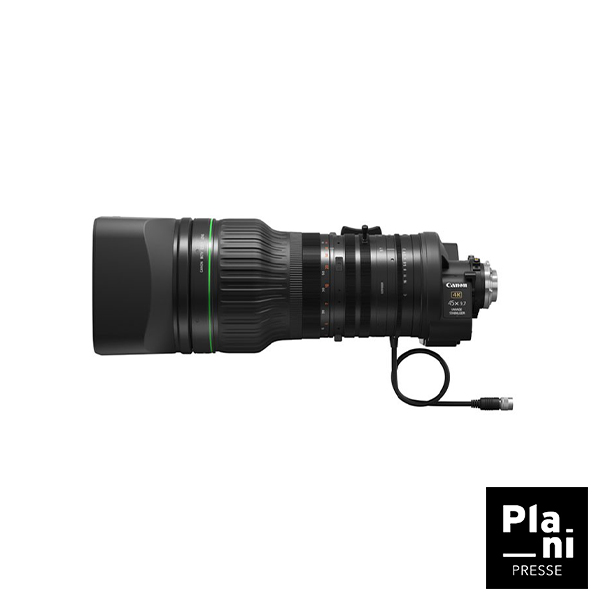 Canon 45X9.7 IASE objectif broadcast portable longue focale 4K UHD avec stabilisateur intégré à louer chez PLANIPRESSE