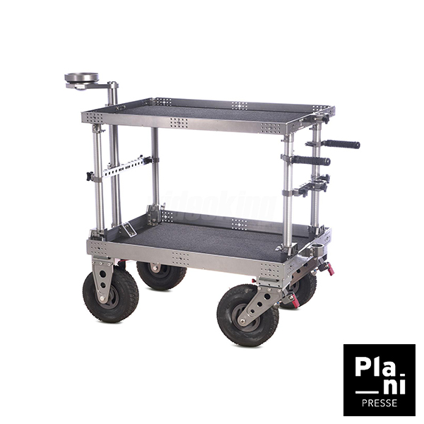 Tilta Roulante Film Cart-6 est un chariot de production sur roues avec support moniteur à louer chez PLANIPRESSE