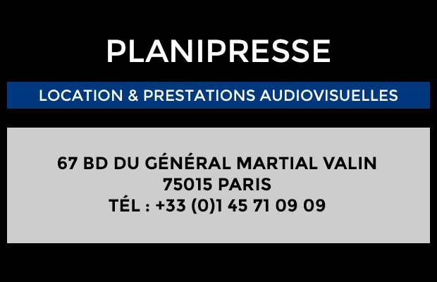Planipresse est une société de location de matériel audiovisuel située au dans le 15e arrondissement de Paris